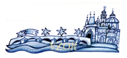  Motiv Karlv most kresba modr