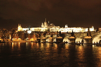 Motiv Praha v noci na Vnoce