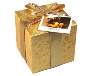 Bonboniéra kostka - zlatá vánoèní